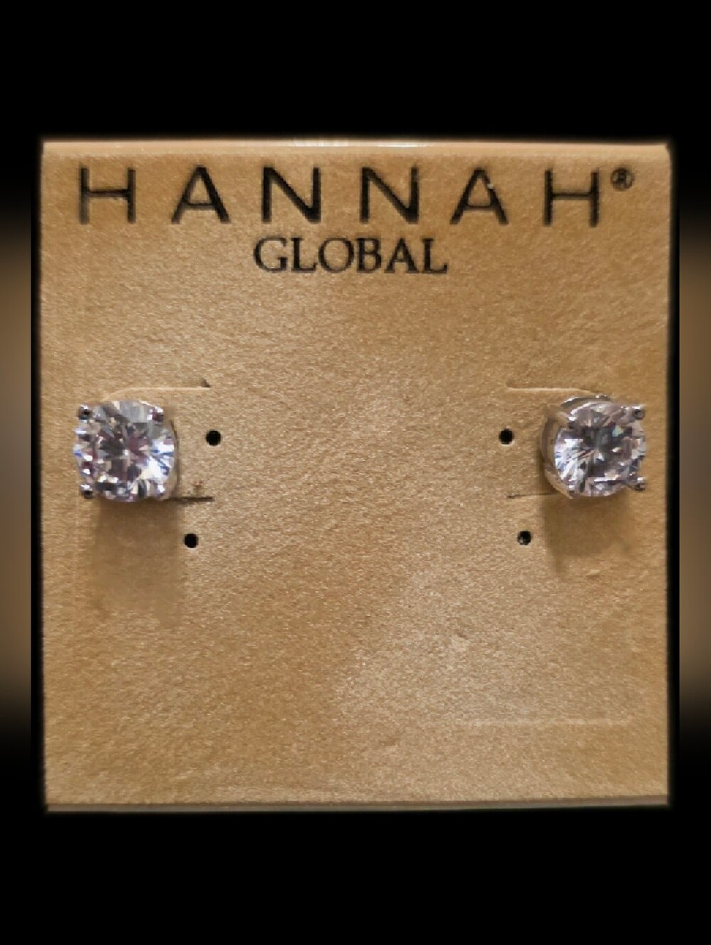 Clear Crystal Stud Earrings